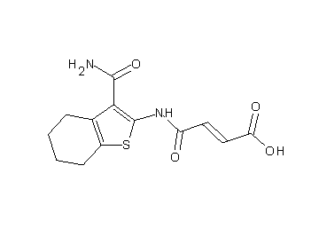 4-{[3-(aminocarbonyl)-4,5,6,7-tetrahydro-1-benzothien-2-yl]amino}-4-oxo-2-butenoic acid