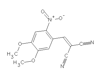 (4,5-dimethoxy-2-nitrobenzylidene)malononitrile (4,5-dimethoxy-2-nitrobenzylidene)malononitrile