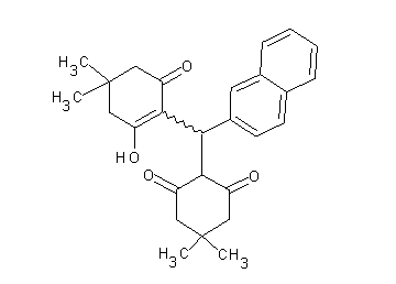 2-[(2-hydroxy-4,4-dimethyl-6-oxo-1-cyclohexen-1-yl)(2-naphthyl)methyl]-5,5-dimethyl-1,3-cyclohexanedione