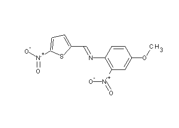 (4-methoxy-2-nitrophenyl)[(5-nitro-2-thienyl)methylene]amine