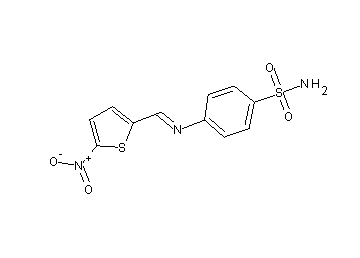 4-{[(5-nitro-2-thienyl)methylene]amino}benzenesulfonamide
