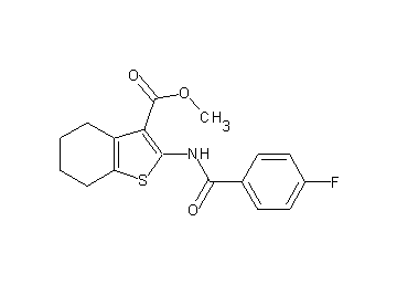 methyl 2-[(4-fluorobenzoyl)amino]-4,5,6,7-tetrahydro-1-benzothiophene-3-carboxylate