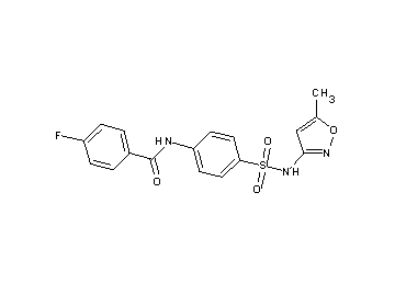 4-fluoro-N-(4-{[(5-methyl-3-isoxazolyl)amino]sulfonyl}phenyl)benzamide