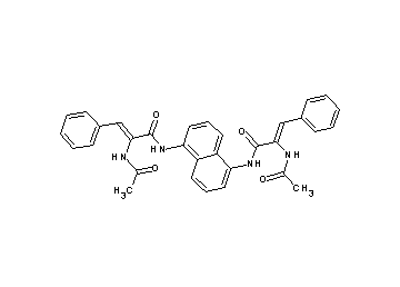 N,N'-1,5-naphthalenediylbis[2-(acetylamino)-3-phenylacrylamide]