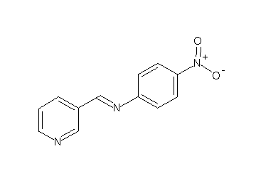 (4-nitrophenyl)(3-pyridinylmethylene)amine (4-nitrophenyl)(3-pyridinylmethylene)amine