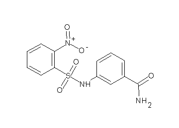 3-{[(2-nitrophenyl)sulfonyl]amino}benzamide