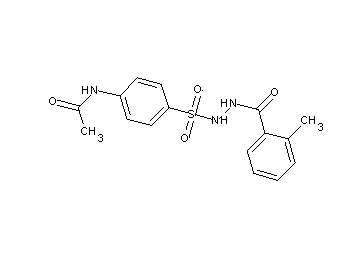 N-(4-{[2-(2-methylbenzoyl)hydrazino]sulfonyl}phenyl)acetamide - Click Image to Close