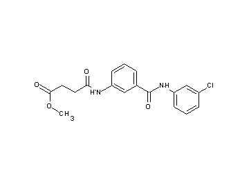 methyl 4-[(3-{[(3-chlorophenyl)amino]carbonyl}phenyl)amino]-4-oxobutanoate