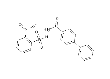 N'-[(2-nitrophenyl)sulfonyl]-4-biphenylcarbohydrazide