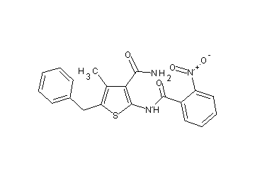 5-benzyl-4-methyl-2-[(2-nitrobenzoyl)amino]-3-thiophenecarboxamide