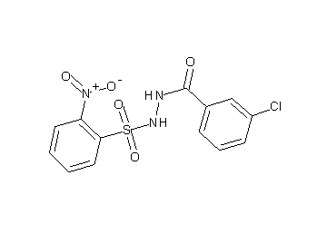 3-chloro-N'-[(2-nitrophenyl)sulfonyl]benzohydrazide