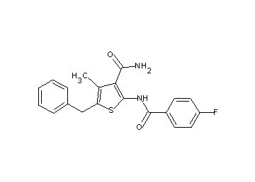 5-benzyl-2-[(4-fluorobenzoyl)amino]-4-methyl-3-thiophenecarboxamide