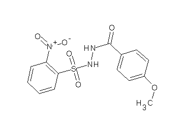 4-methoxy-N'-[(2-nitrophenyl)sulfonyl]benzohydrazide