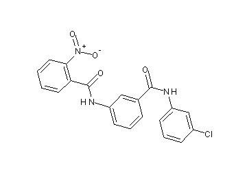 N-(3-{[(3-chlorophenyl)amino]carbonyl}phenyl)-2-nitrobenzamide