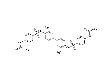 N,N'-[(3,3'-dimethyl-4,4'-biphenyldiyl)bis(iminosulfonyl-4,1-phenylene)]diacetamide