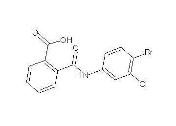 2-{[(4-bromo-3-chlorophenyl)amino]carbonyl}benzoic acid