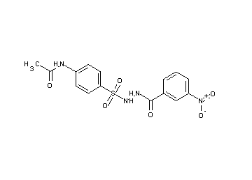 N-(4-{[2-(3-nitrobenzoyl)hydrazino]sulfonyl}phenyl)acetamide
