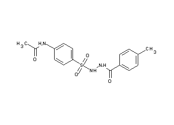 N-(4-{[2-(4-methylbenzoyl)hydrazino]sulfonyl}phenyl)acetamide