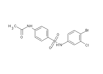 N-(4-{[(4-bromo-3-chlorophenyl)amino]sulfonyl}phenyl)acetamide