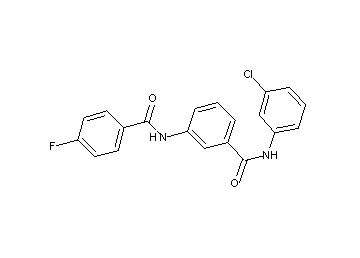 N-(3-chlorophenyl)-3-[(4-fluorobenzoyl)amino]benzamide
