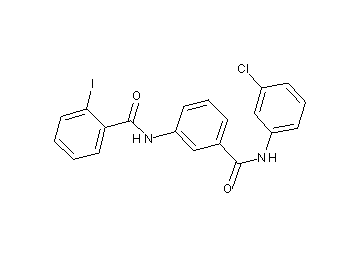 N-(3-{[(3-chlorophenyl)amino]carbonyl}phenyl)-2-iodobenzamide - Click Image to Close