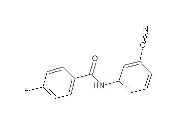 N-(3-cyanophenyl)-4-fluorobenzamide