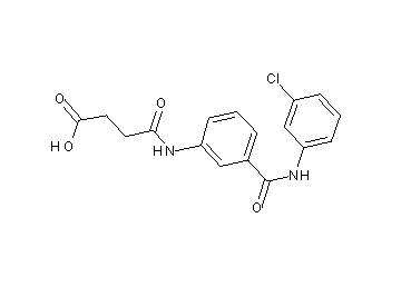 4-[(3-{[(3-chlorophenyl)amino]carbonyl}phenyl)amino]-4-oxobutanoic acid