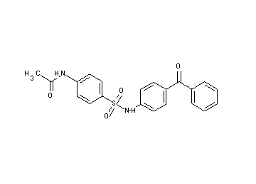 N-(4-{[(4-benzoylphenyl)amino]sulfonyl}phenyl)acetamide