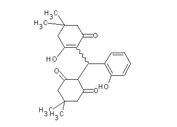 2-[(2-hydroxy-4,4-dimethyl-6-oxo-1-cyclohexen-1-yl)(2-hydroxyphenyl)methyl]-5,5-dimethyl-1,3-cyclohexanedione
