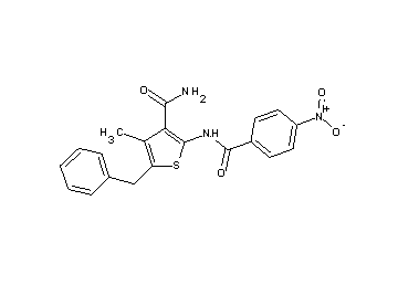 5-benzyl-4-methyl-2-[(4-nitrobenzoyl)amino]-3-thiophenecarboxamide