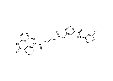 N,N'-bis(3-{[(3-chlorophenyl)amino]carbonyl}phenyl)hexanediamide