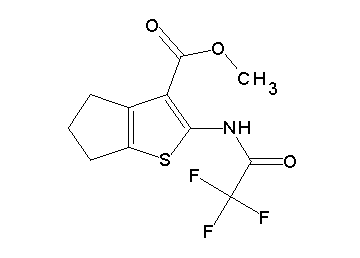 methyl 2-[(trifluoroacetyl)amino]-5,6-dihydro-4H-cyclopenta[b]thiophene-3-carboxylate