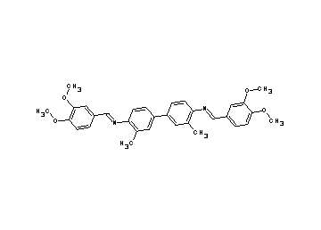N,N'-bis(3,4-dimethoxybenzylidene)-3,3'-dimethyl-4,4'-biphenyldiamine