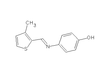 4-{[(3-methyl-2-thienyl)methylene]amino}phenol