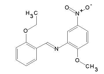 N-(2-ethoxybenzylidene)-2-methoxy-5-nitroaniline