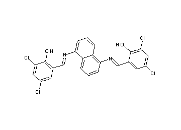 2,2'-[1,5-naphthalenediylbis(nitrilomethylylidene)]bis(4,6-dichlorophenol)