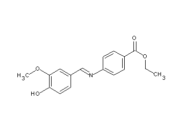 ethyl 4-[(4-hydroxy-3-methoxybenzylidene)amino]benzoate
