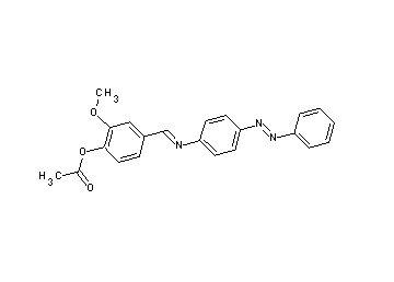2-methoxy-4-({[4-(phenyldiazenyl)phenyl]imino}methyl)phenyl acetate