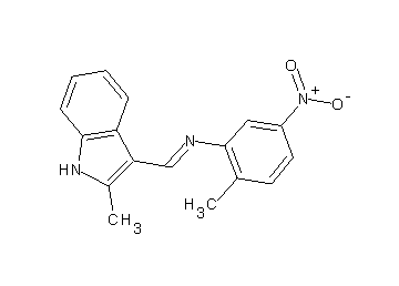2-methyl-N-[(2-methyl-1H-indol-3-yl)methylene]-5-nitroaniline