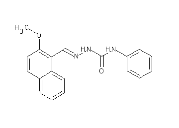 2-methoxy-1-naphthaldehyde N-phenylsemicarbazone