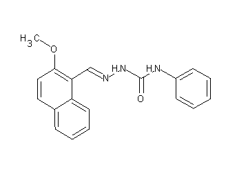 2-methoxy-1-naphthaldehyde N-phenylsemicarbazone 2-methoxy-1-naphthaldehyde N-phenylsemicarbazone
