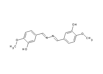 3,3'-[1,2-hydrazinediylidenedi(methylylidene)]bis(6-methoxyphenol)