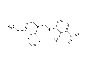 N-[(4-methoxy-1-naphthyl)methylene]-2-methyl-3-nitroaniline