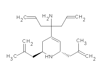 4-[2,6-bis(2-methyl-2-propen-1-yl)-1,2,3,6-tetrahydro-4-pyridinyl]-1,6-heptadien-4-amine