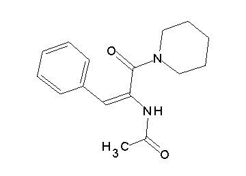 N-[2-phenyl-1-(1-piperidinylcarbonyl)vinyl]acetamide