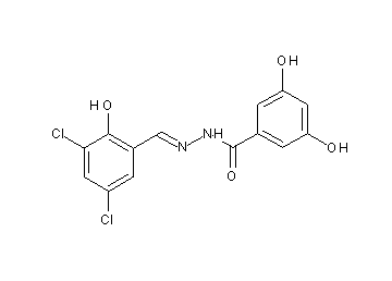 N'-(3,5-dichloro-2-hydroxybenzylidene)-3,5-dihydroxybenzohydrazide