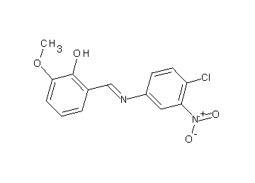2-{[(4-chloro-3-nitrophenyl)imino]methyl}-6-methoxyphenol