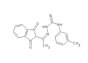 2-(N-{[(3-methylphenyl)amino]carbonothioyl}ethanehydrazonoyl)-1H-indene-1,3(2H)-dione