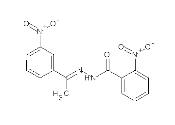 2-nitro-N'-[1-(3-nitrophenyl)ethylidene]benzohydrazide
