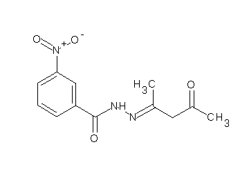 N'-(1-methyl-3-oxobutylidene)-3-nitrobenzohydrazide
